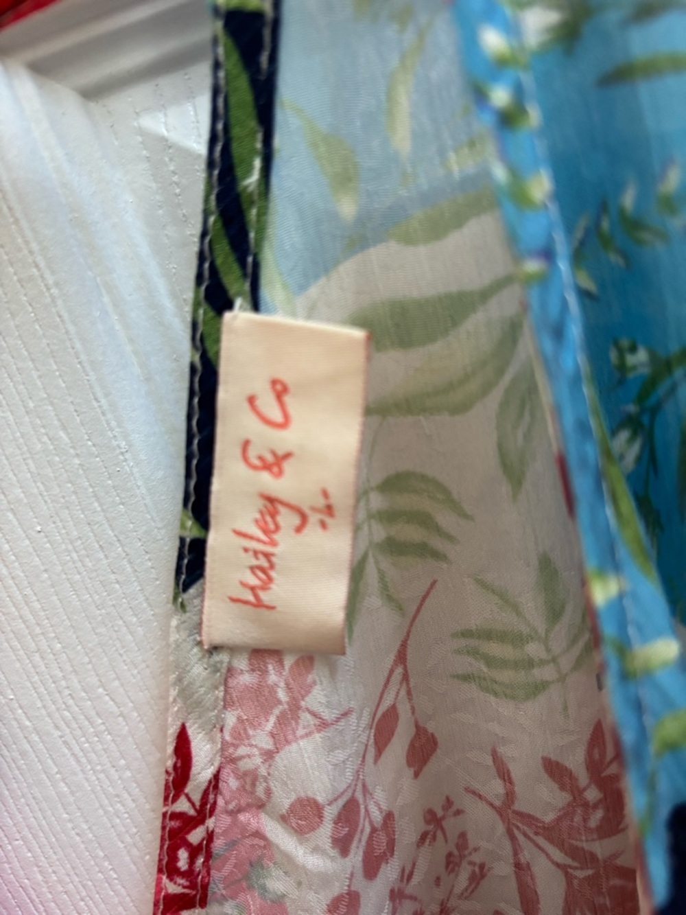 Hailey & Co Patchwork Print Tie-Back Summer Dress, Size L, Great Cond/SEE NOTES - Picture 2 of 5